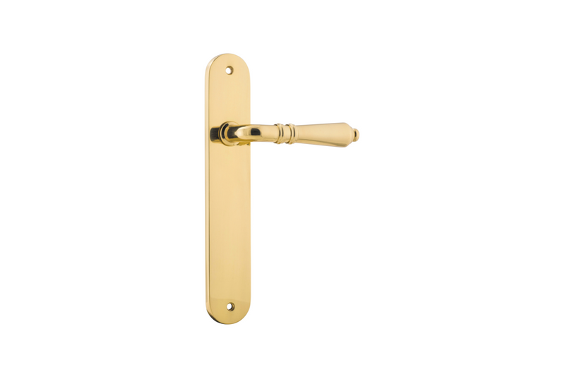 Sarlat Lever Oval Polished Brass