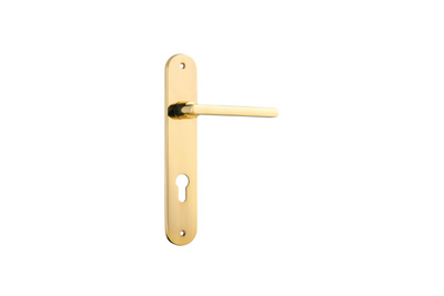 Baltimore Lever Oval Polished Brass