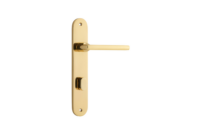 Baltimore Lever Oval Polished Brass