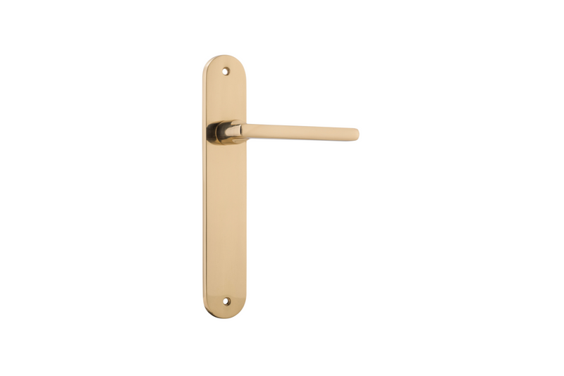 Baltimore Lever Oval Polished Brass