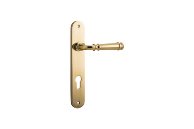 Verona Lever Oval Polished Brass