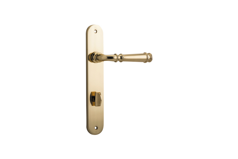 Verona Lever Oval Polished Brass