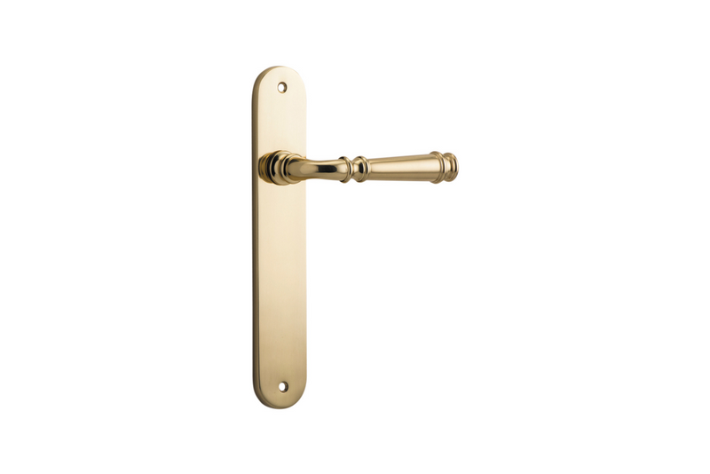 Verona Lever Oval Polished Brass