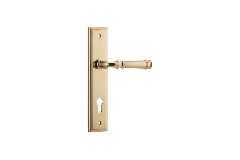 Verona Lever Stepped Polished Brass