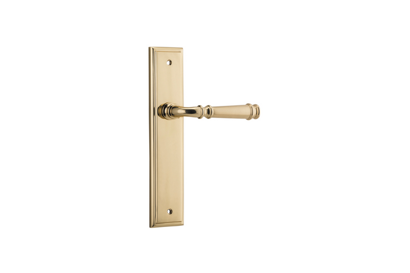 Verona Lever Stepped Polished Brass