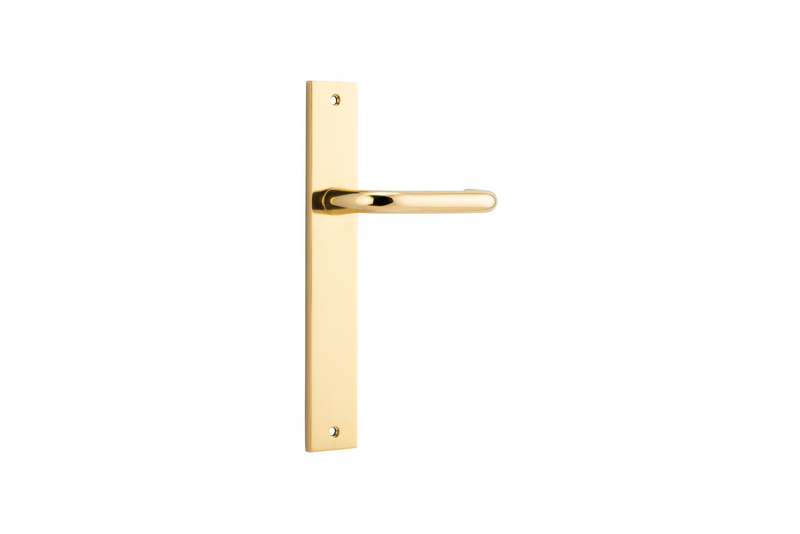 Oslo Lever Rectangular Polished Brass