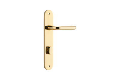 Oslo Lever Oval Polished Brass