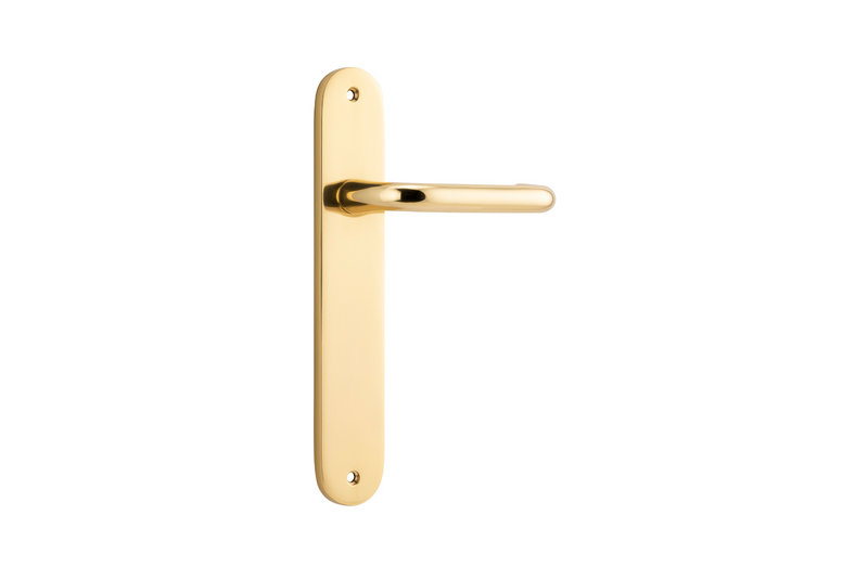 Oslo Lever Oval Polished Brass