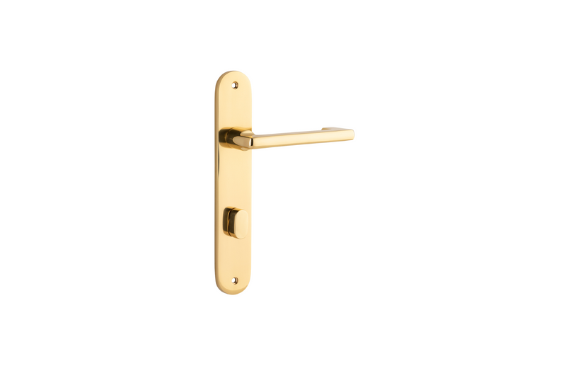 Baltimore Return Lever Oval Polished Brass