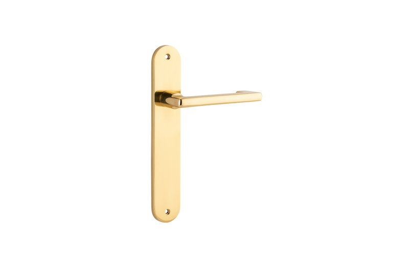 Baltimore Return Lever Oval Polished Brass