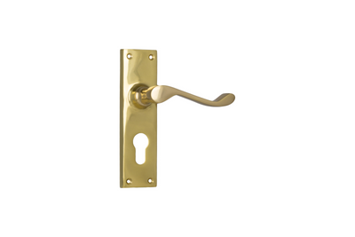 Victorian Lever Polished Brass