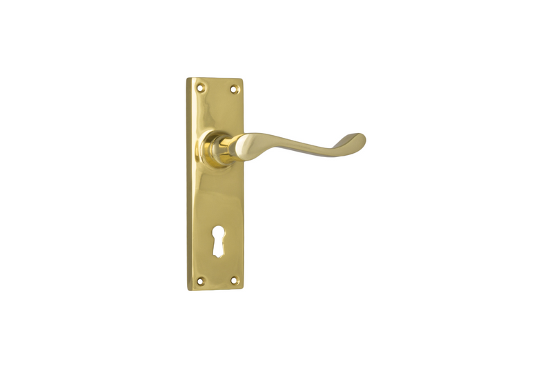 Victorian Lever Polished Brass