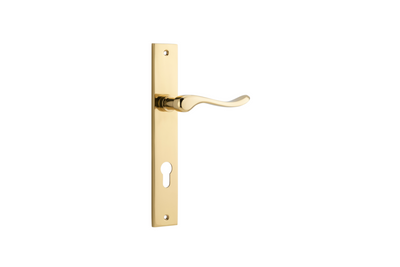 Stirling Lever Rectangular Polished Brass