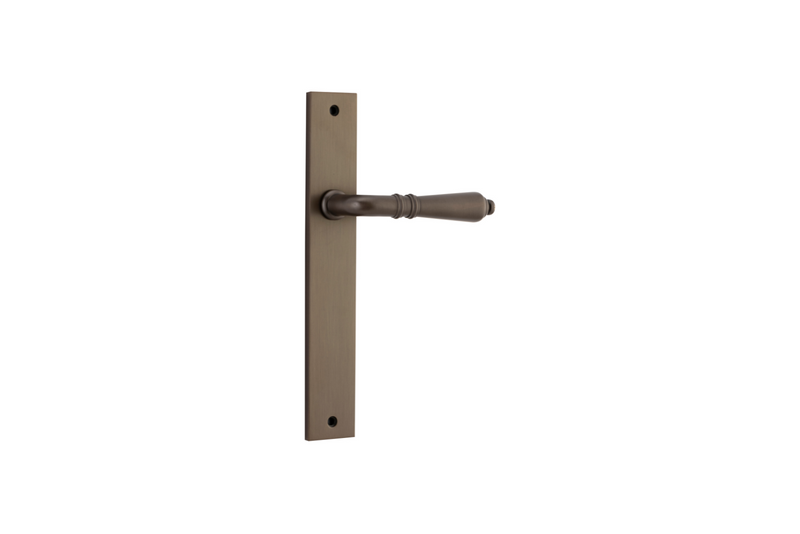 Sarlat Lever Rectangular Signature Brass