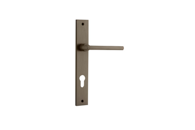 Baltimore Lever Rectangular Signature Brass