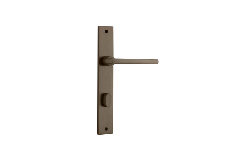 Baltimore Lever Rectangular Signature Brass