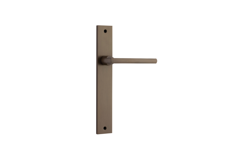 Baltimore Lever Rectangular Signature Brass