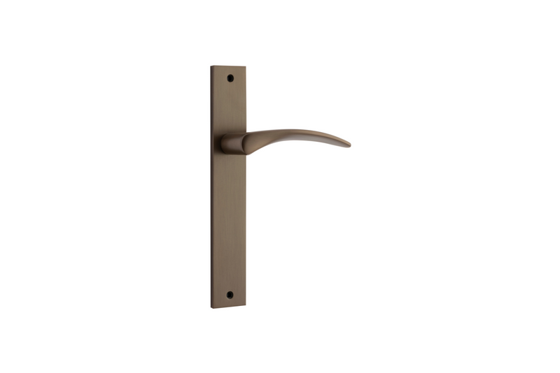 Oxford Lever Rectangular Signature Brass