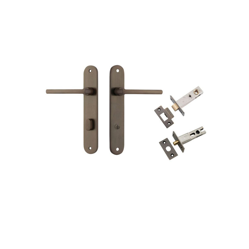 Baltimore Lever Oval Signature Brass Privacy Kit