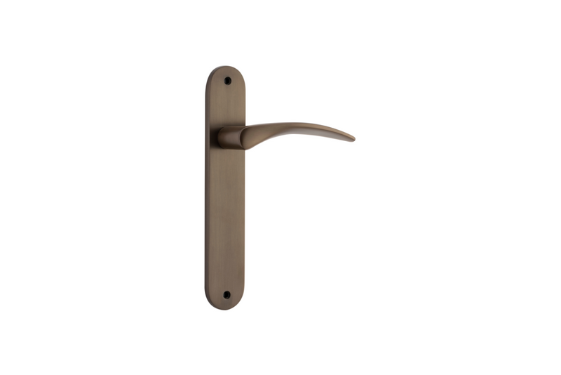 Oxford Lever Oval Signature Brass