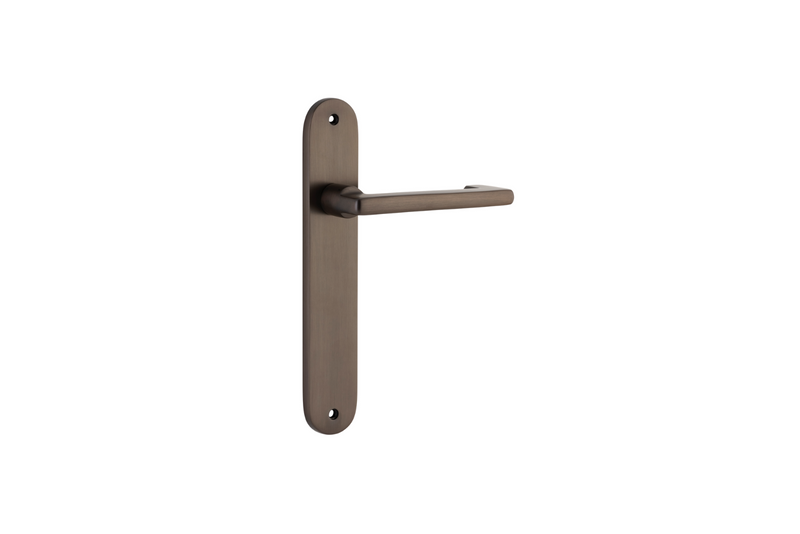 Baltimore Return Lever Oval Signature Brass