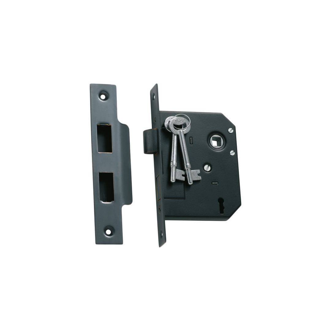 3 Lever Mortice Lock Antique Copper 57mm