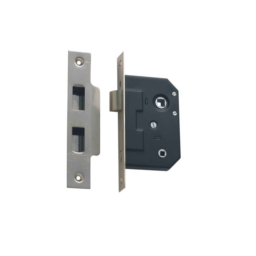 Privacy Mortice Lock Satin Chrome 44mm
