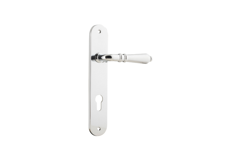 Sarlat Lever Oval Polished Chrome