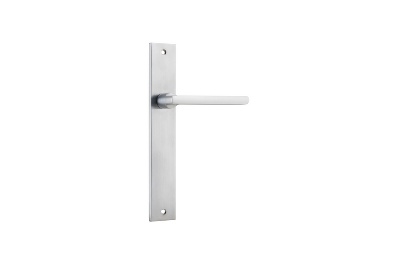 Baltimore Lever Rectangular Brushed Chrome