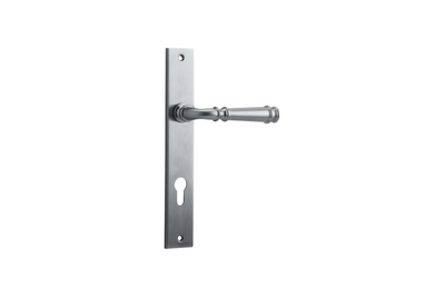 Verona Lever Rectangular Brushed Chrome