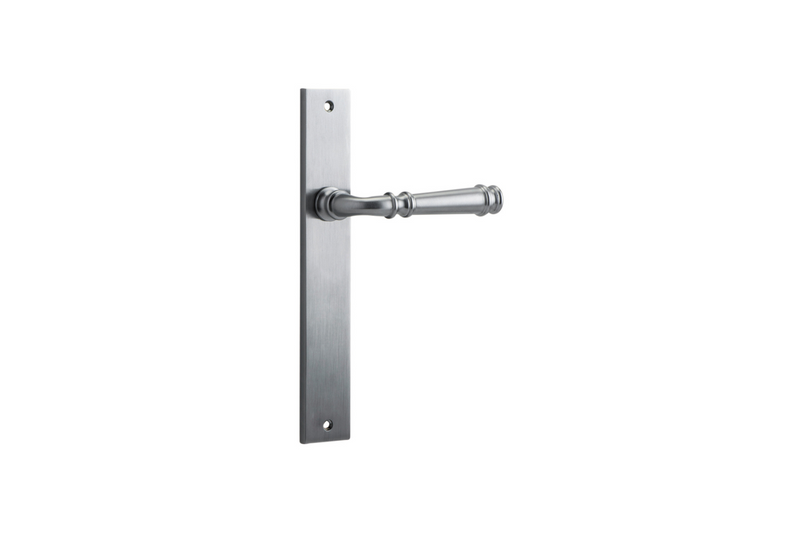 Verona Lever Rectangular Brushed Chrome