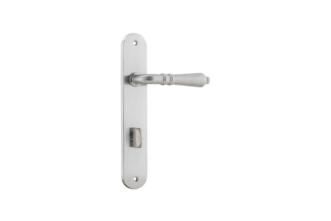 Sarlat Lever Oval Brushed Chrome
