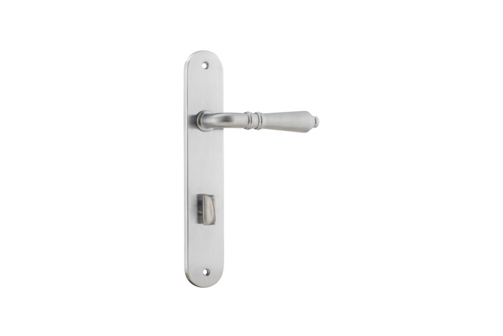 Sarlat Lever Oval Brushed Chrome