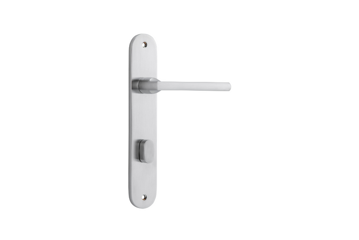 Baltimore Lever Oval Brushed Chrome