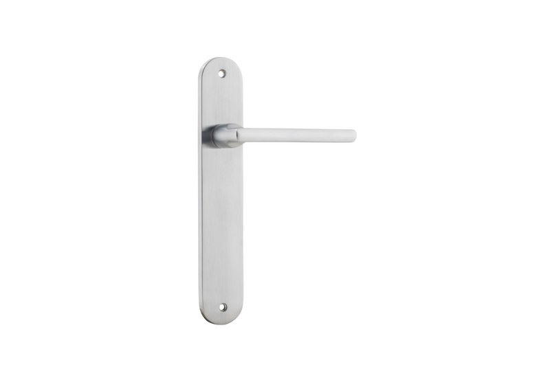 Baltimore Lever Oval Brushed Chrome