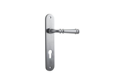 Verona Lever Oval Brushed Chrome