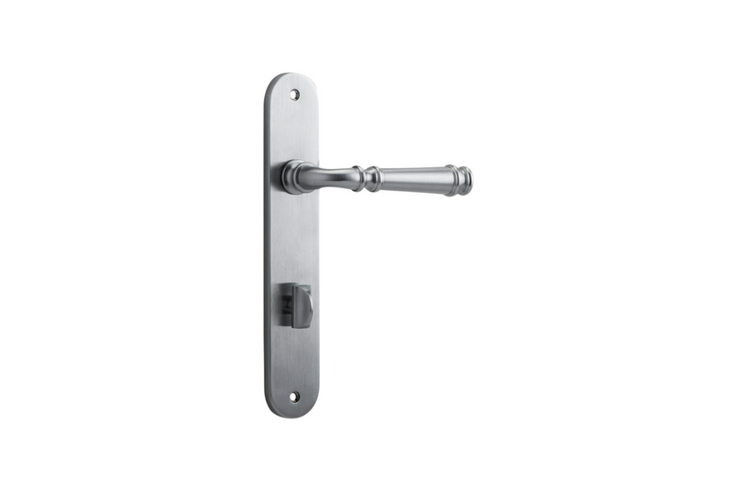 Verona Lever Oval Brushed Chrome