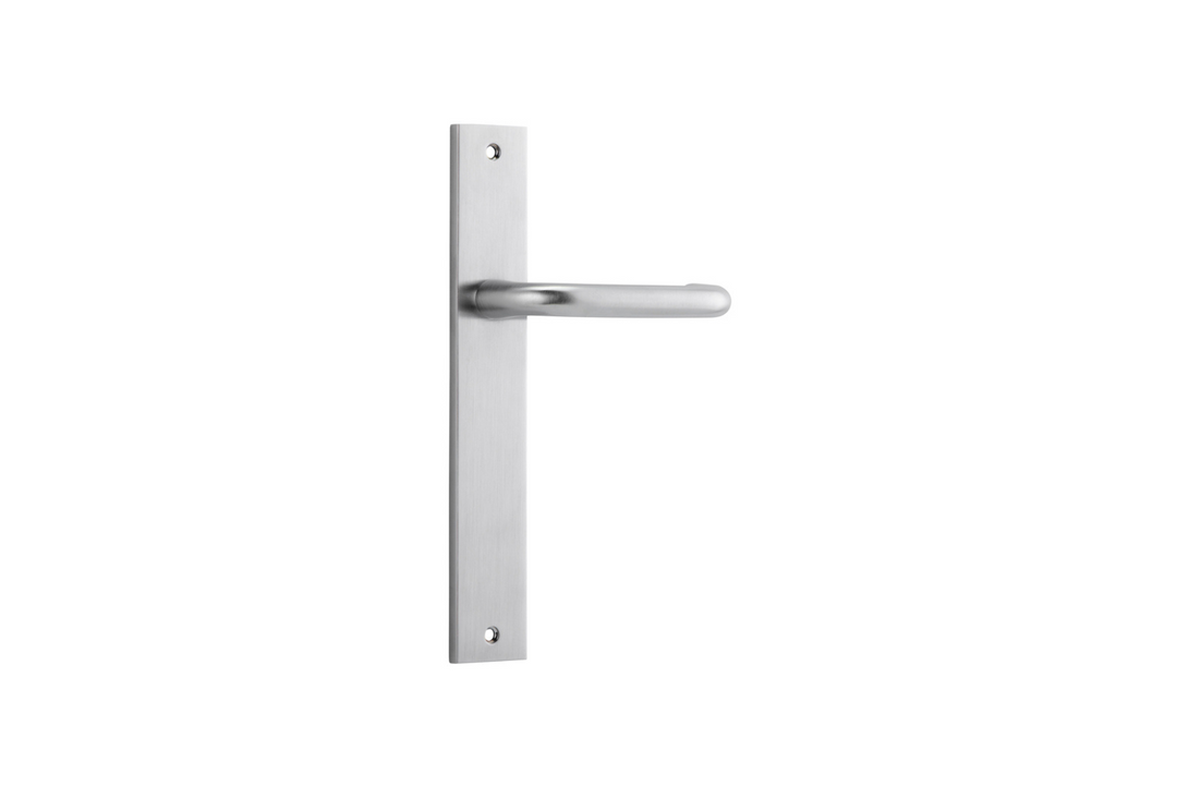 Oslo Lever Rectangular Brushed Chrome