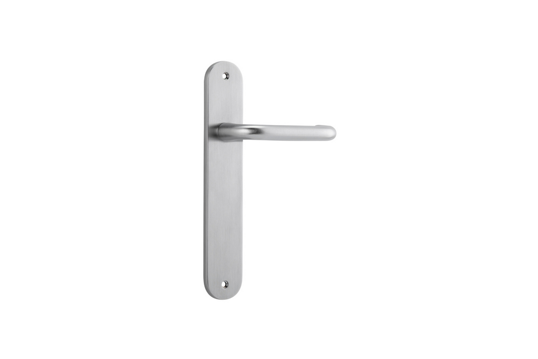 Oslo Lever Oval Brushed Chrome