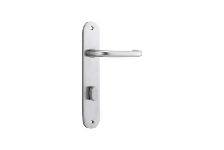 Oslo Lever Oval Brushed Chrome