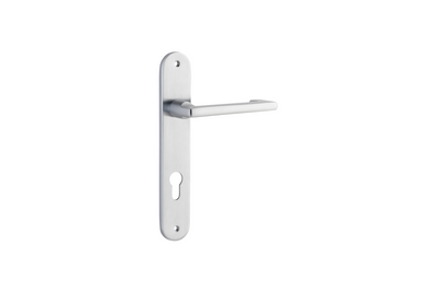 Baltimore Return Lever Oval Brushed Chrome