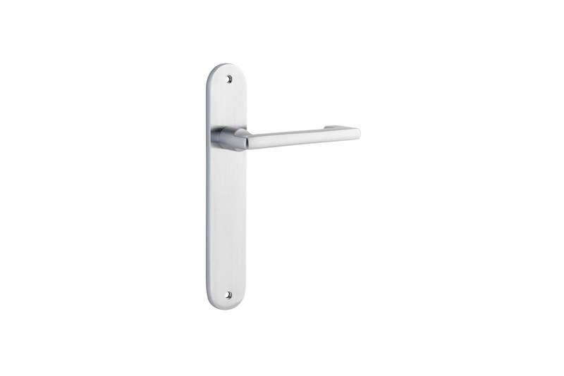 Baltimore Return Lever Oval Brushed Chrome