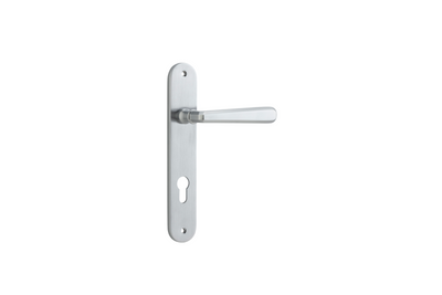 Copenhagen Lever Oval Brushed Chrome