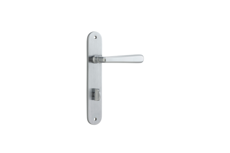 Copenhagen Lever Oval Brushed Chrome