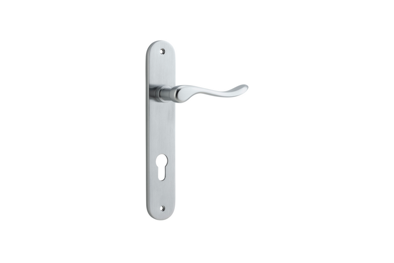 Stirling Lever Oval Brushed Chrome