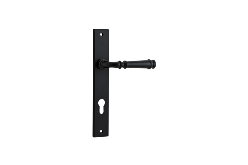 Verona Lever Rectangular Matt Black