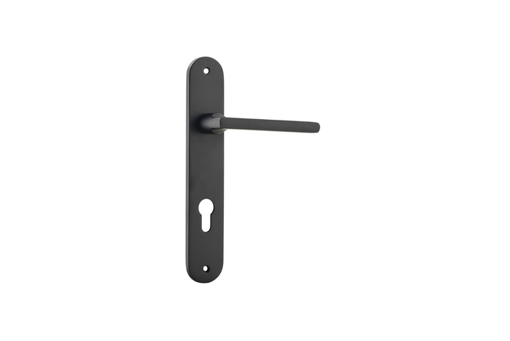 Baltimore Lever Oval Matt Black