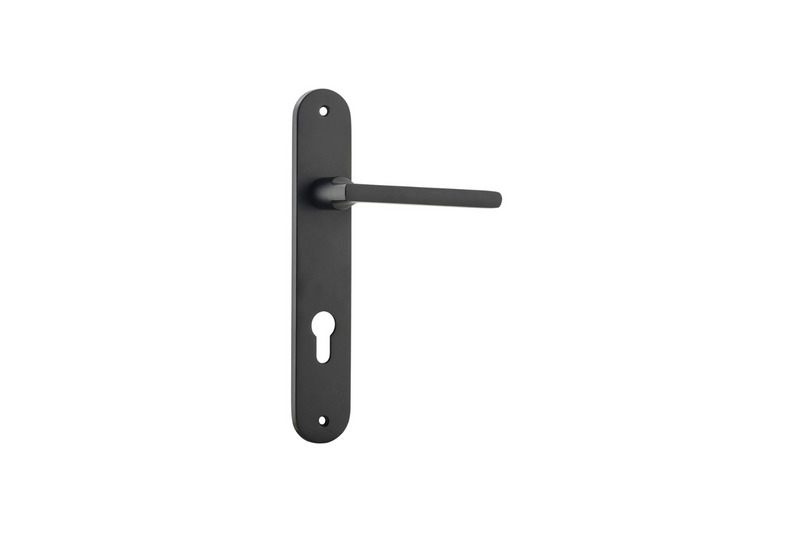 Baltimore Lever Oval Matt Black