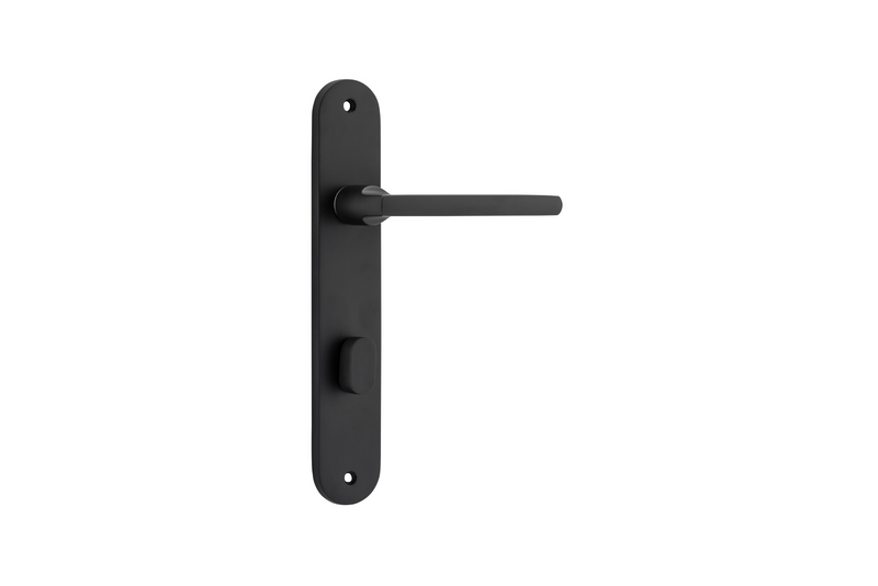 Baltimore Lever Oval Matt Black