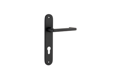 Baltimore Return Lever Oval Matt Black